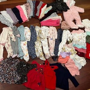 Large Lot of 6m-12m Baby Girl Clothes